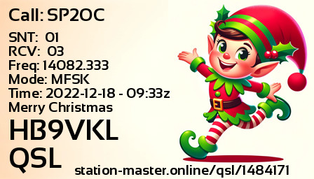 QSL Card for HB9VKL QSO with SP2OC