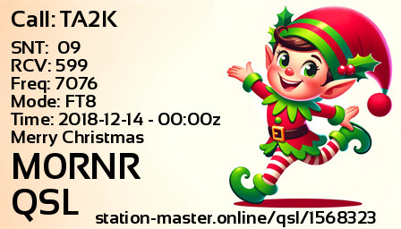 QSL Card for M0RNR QSO with TA2K