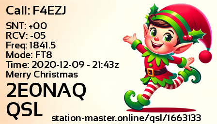 QSL Card for 2E0NAQ QSO with F4EZJ