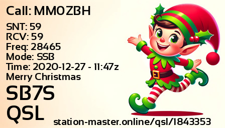 QSL Card for SB7S QSO with MM0ZBH