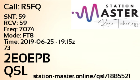 QSL Card for 2E0EPB QSO with R5FQ