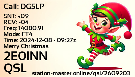 QSL Card for 2E0INN QSO with DG5LP