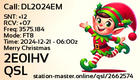 QSL Card for 2E0IHV QSO with DL2024EM