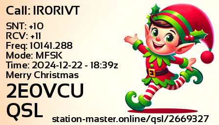 QSL Card for 2E0VCU QSO with IR0RIVT