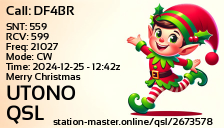 QSL Card for UT0NO QSO with DF4BR