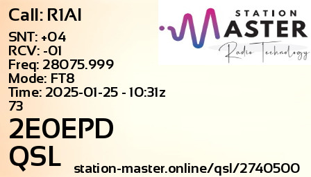 QSL Card for 2E0EPD QSO with R1AI