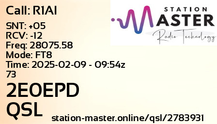 QSL Card for 2E0EPD QSO with R1AI