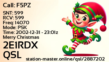 QSL Card for 2E1RDX QSO with F5PZ