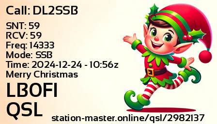QSL Card for LB0FI QSO with DL2SSB