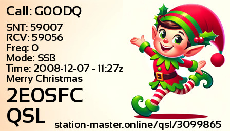 QSL Card for 2E0SFC QSO with G0ODQ