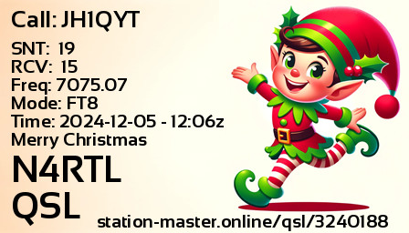 QSL Card for N4RTL QSO with JH1QYT