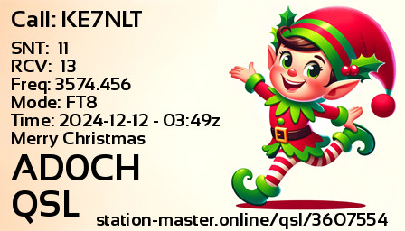 QSL Card for AD0CH QSO with KE7NLT