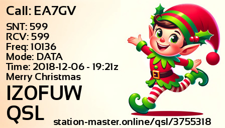 QSL Card for IZ0FUW QSO with EA7GV