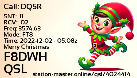 QSL Card for F8DWH QSO with DQ5R