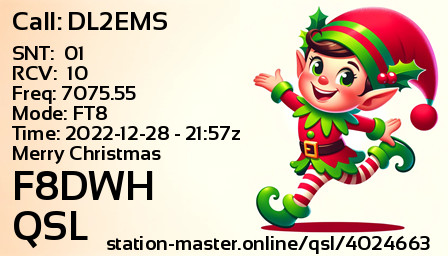 QSL Card for F8DWH QSO with DL2EMS