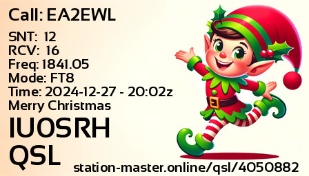 QSL Card for IU0SRH QSO with EA2EWL