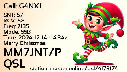 QSL Card for MM7JNT/P QSO with G4NXL