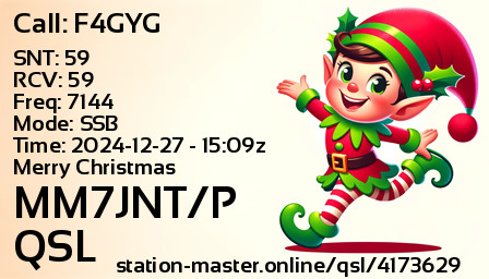 QSL Card for MM7JNT/P QSO with F4GYG