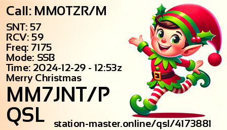 QSL Card for MM7JNT/P QSO with MM0TZR/M