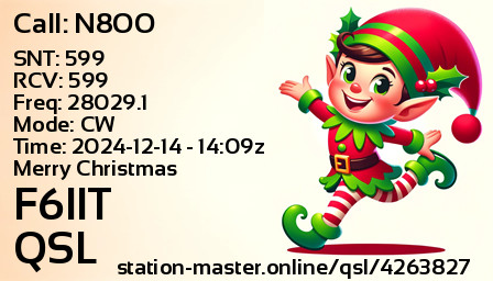 QSL Card for F6IIT QSO with N8OO