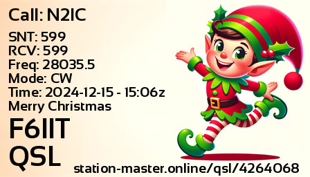 QSL Card for F6IIT QSO with N2IC