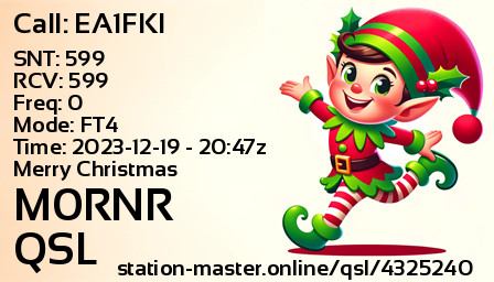 QSL Card for M0RNR QSO with EA1FKI