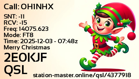 QSL Card for 2E0KJF QSO with OH1NHX