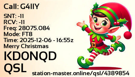 QSL Card for KD0NQD QSO with G4IIY