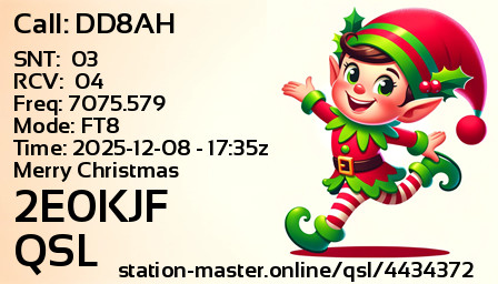QSL Card for 2E0KJF QSO with DD8AH