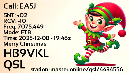 QSL Card for HB9VKL QSO with EA5J