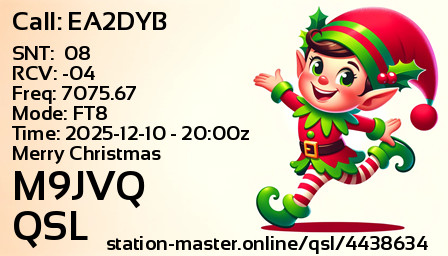 QSL Card for M9JVQ QSO with EA2DYB