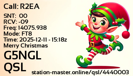 QSL Card for G5NGL QSO with R2EA