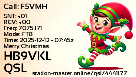 QSL Card for HB9VKL QSO with F5VMH
