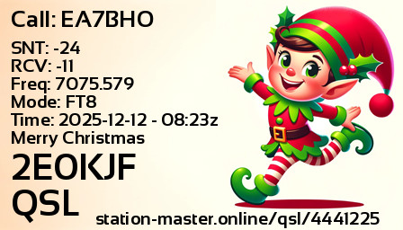 QSL Card for 2E0KJF QSO with EA7BHO