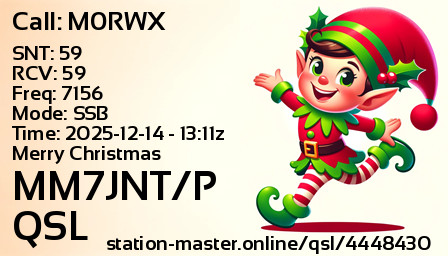 QSL Card for MM7JNT/P QSO with M0RWX