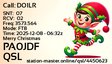 QSL Card for PA0JDF QSO with DO1LR