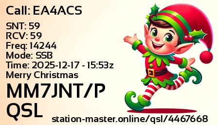 QSL Card for MM7JNT/P QSO with EA4ACS