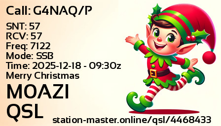 QSL Card for M0AZI QSO with G4NAQ/P
