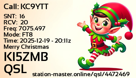 QSL Card for KI5ZMB QSO with KC9YTT
