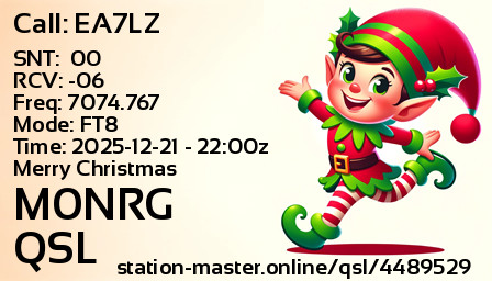 QSL Card for M0NRG QSO with EA7LZ