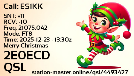 QSL Card for 2E0ECD QSO with ES1KK