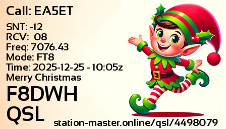 QSL Card for F8DWH QSO with EA5ET