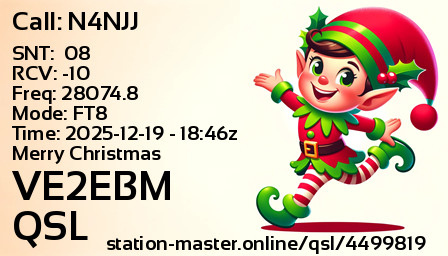 QSL Card for VE2EBM QSO with N4NJJ
