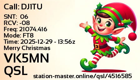 QSL Card for VK5MN QSO with DJ1TU
