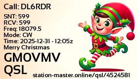 QSL Card for GM0VMV QSO with DL6RDR