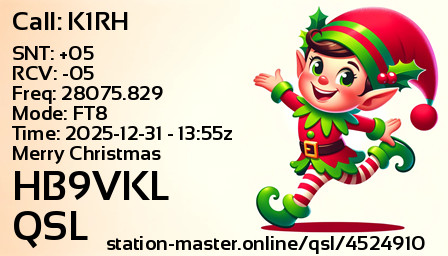 QSL Card for HB9VKL QSO with K1RH