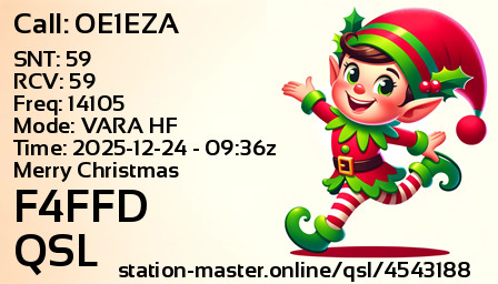 QSL Card for F4FFD QSO with OE1EZA