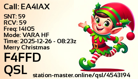 QSL Card for F4FFD QSO with EA4IAX