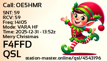 QSL Card for F4FFD QSO with OE5HMR