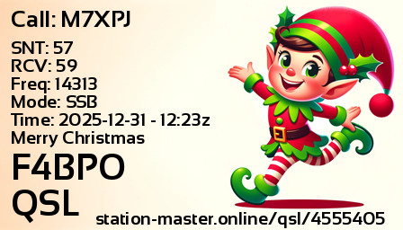 QSL Card for F4BPO QSO with M7XPJ